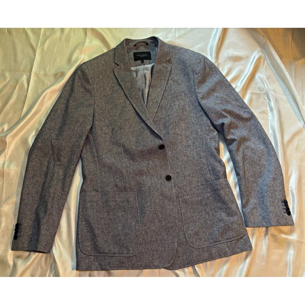 Banana Republic Mens Blazer Jacket Textured Tailored Fit Size 44L Sport coat